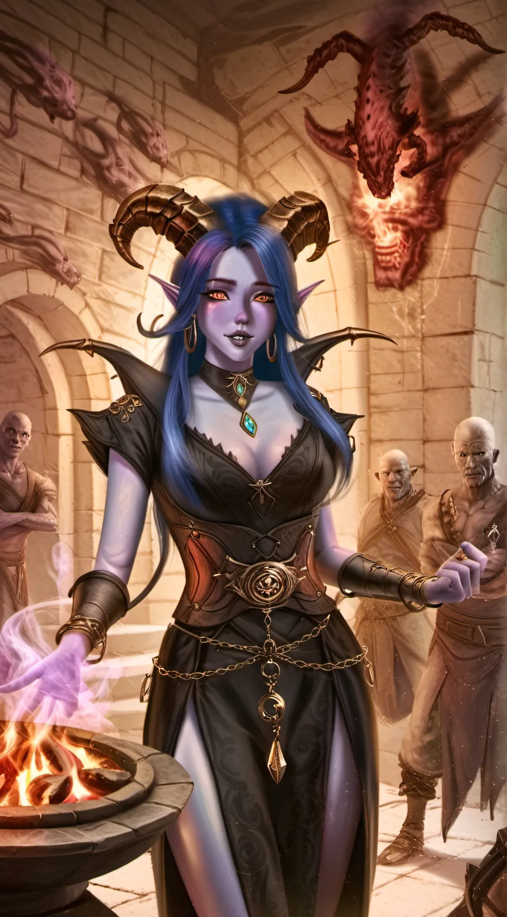 ai character: Jeannette Serrvok background