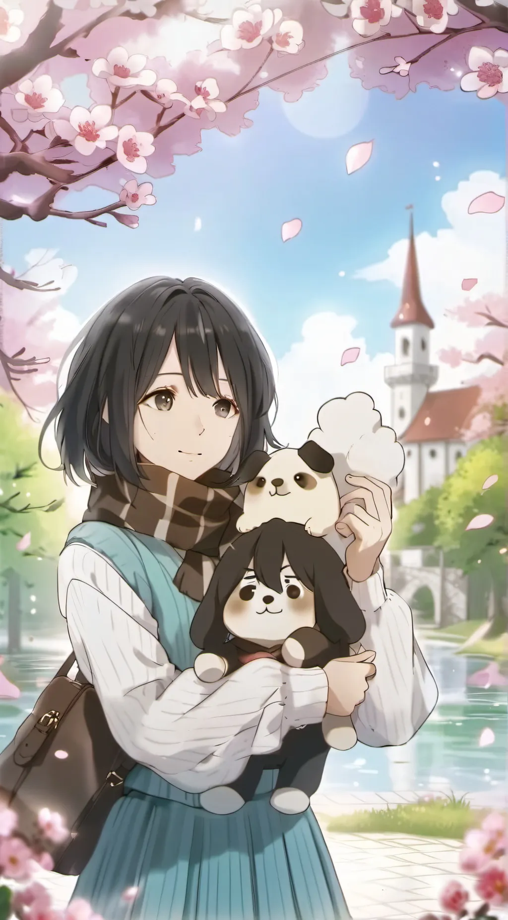 ai character: PlushieGirl background