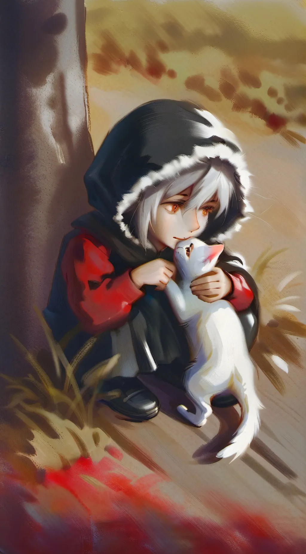 ai character: catboy background