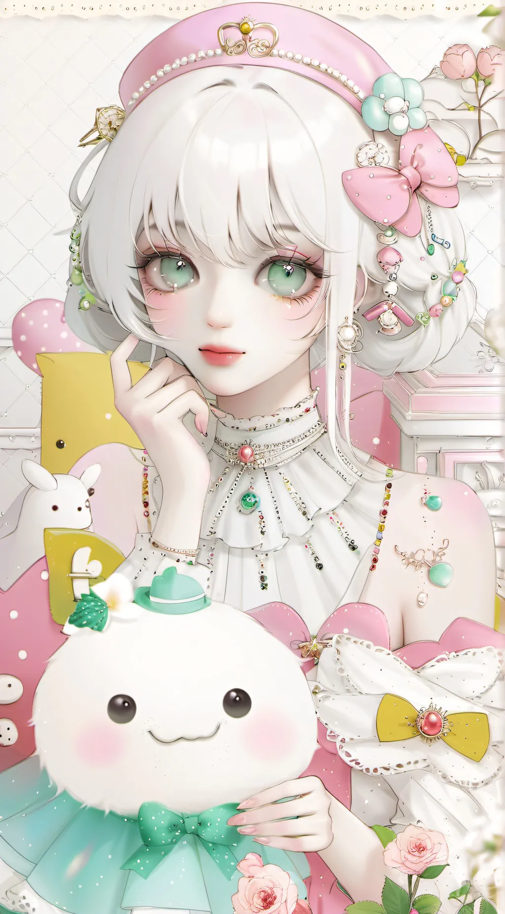 ai character: Amanda  background