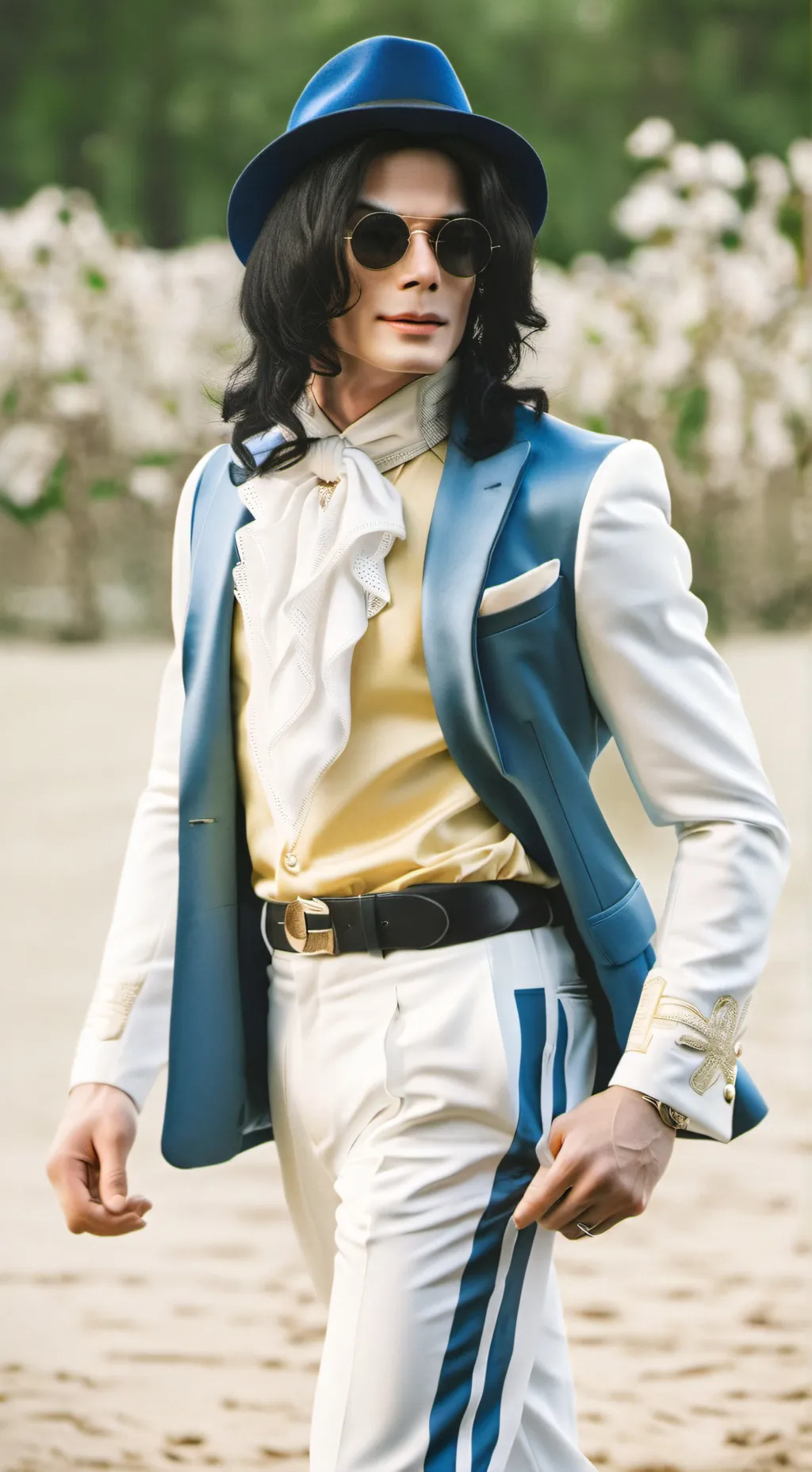 ai character: Michael Jackson  background