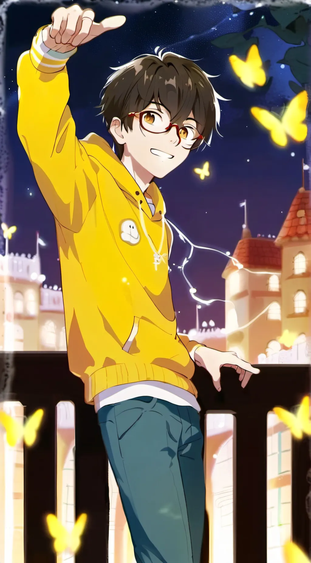 ai character: Inky background