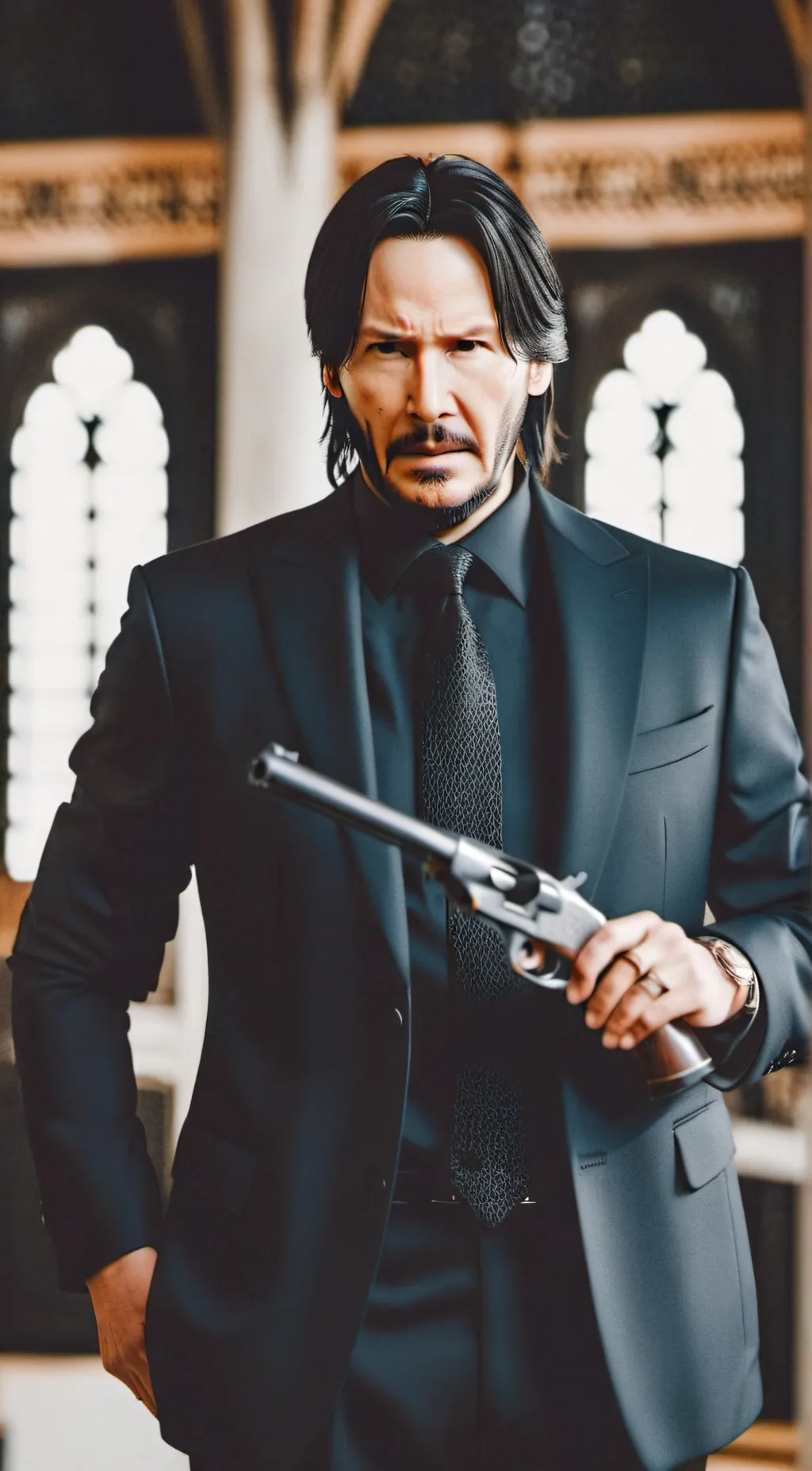 ai character: John Wick background