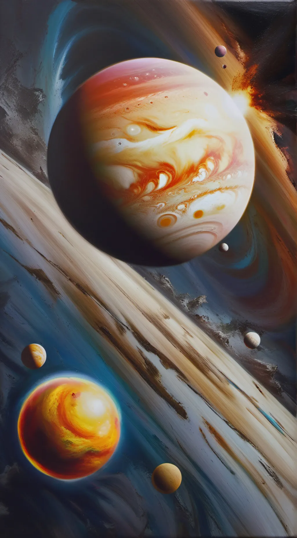 ai character: Venus solarballs  background