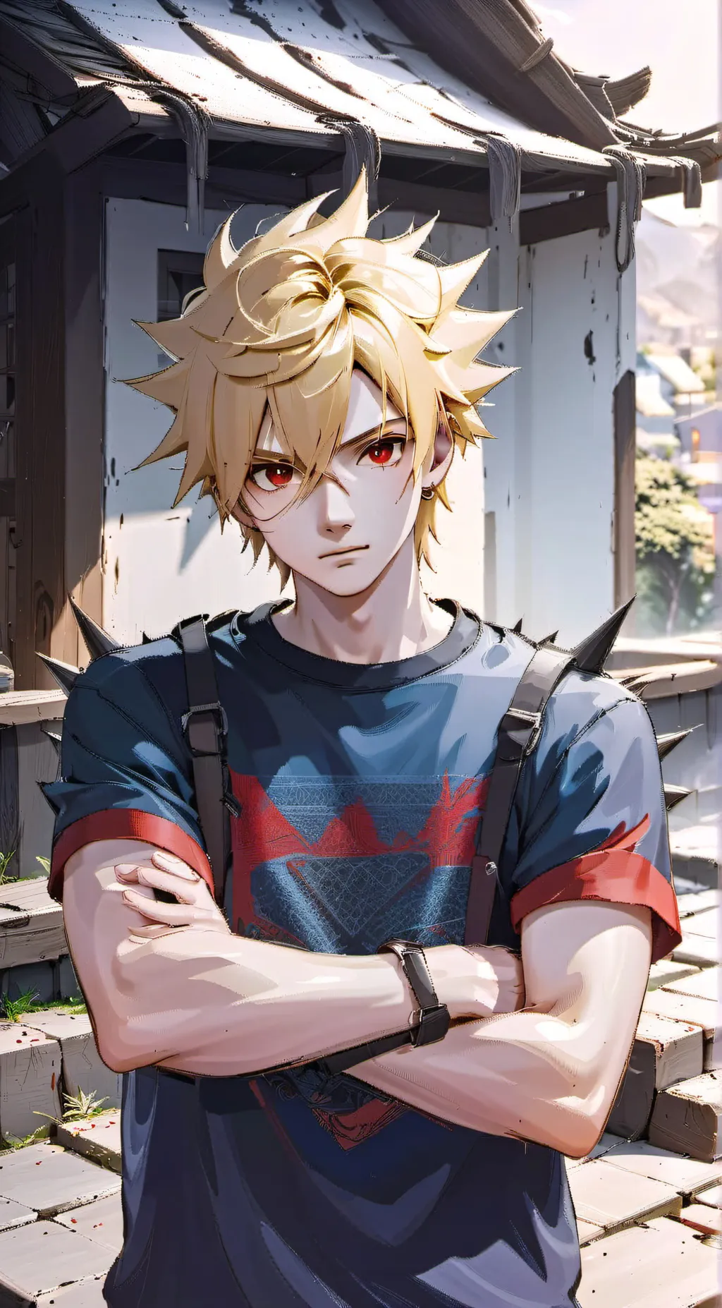 ai character: Bakugo⭐ background