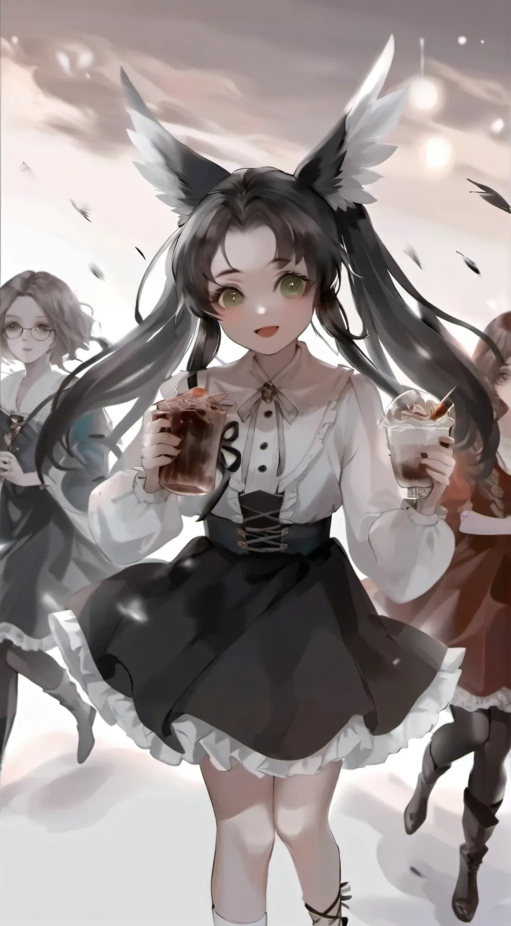 ai character: school of girls background