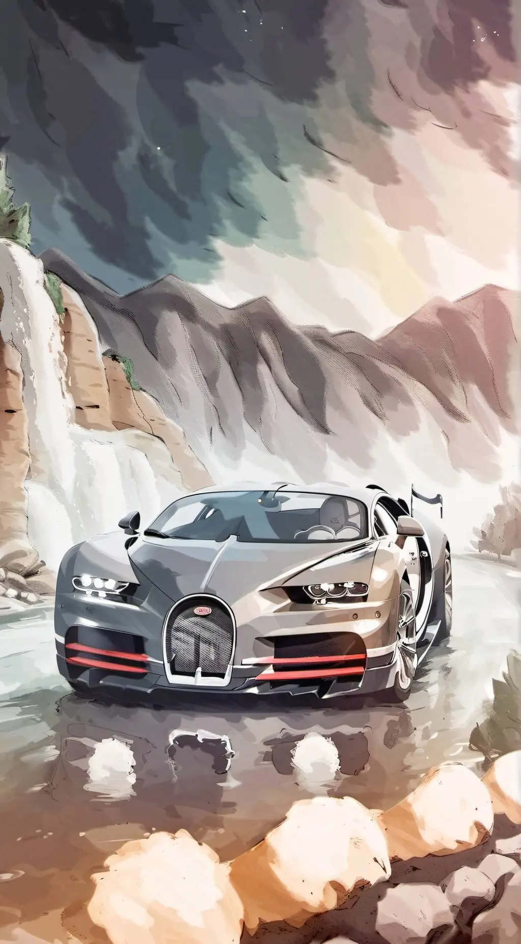 ai character: Bugatti Chiron background