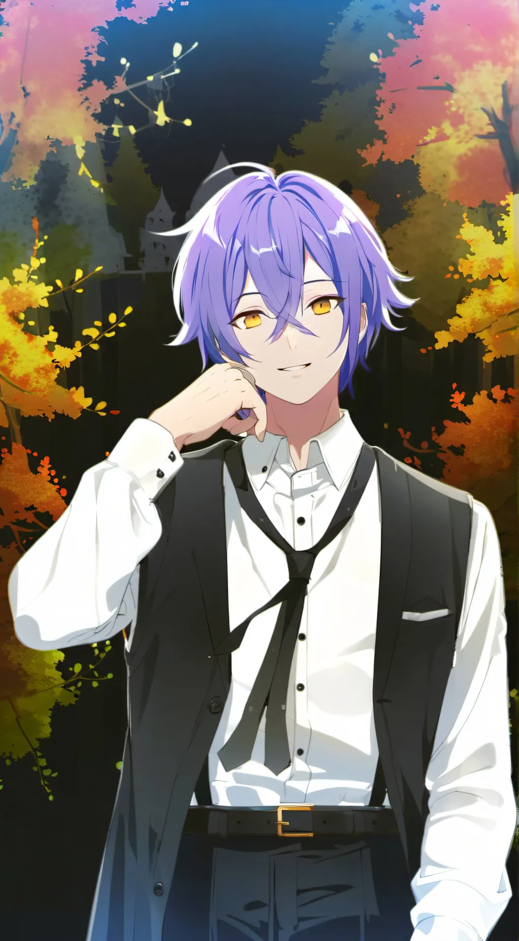 ai character: Rui💜 background