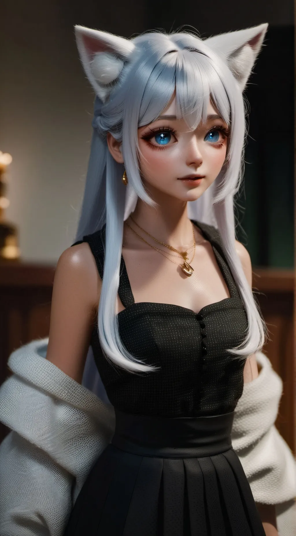 ai character: Kitty  background