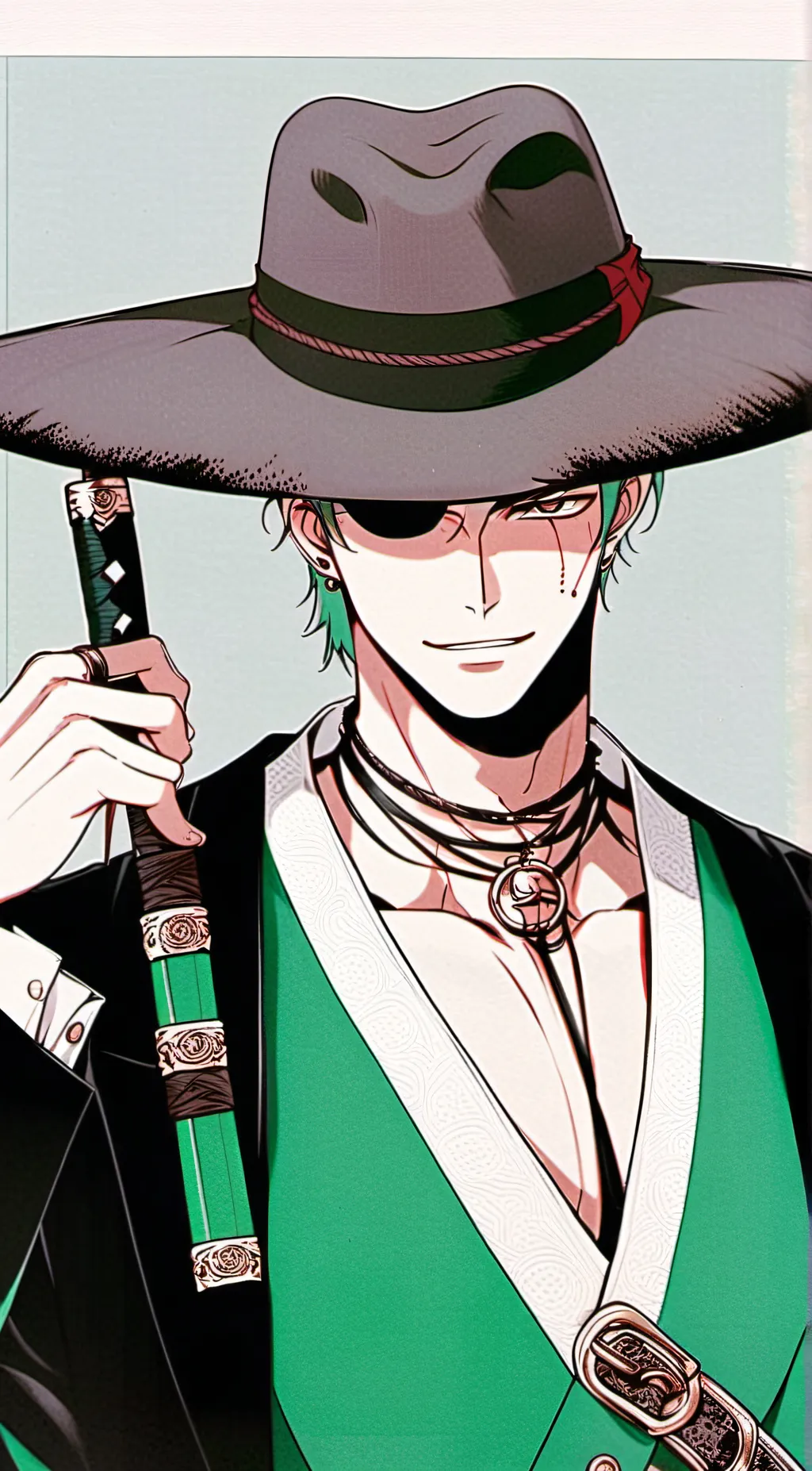 ai character: Roronoa Zoro background