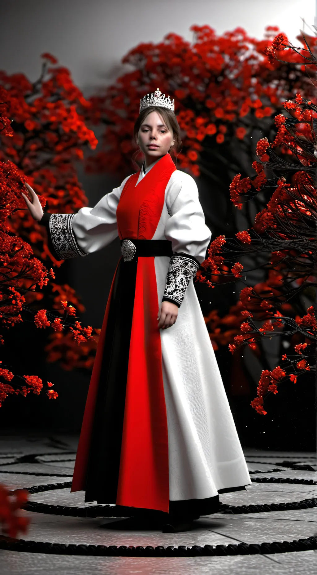 ai character: queen background