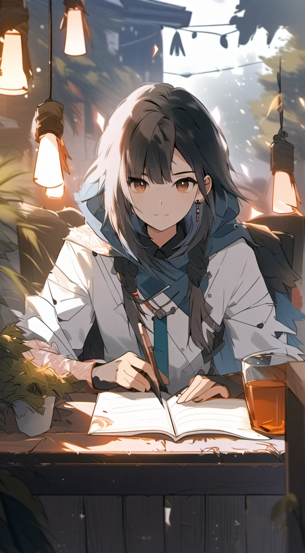 ai character: Scarlet background