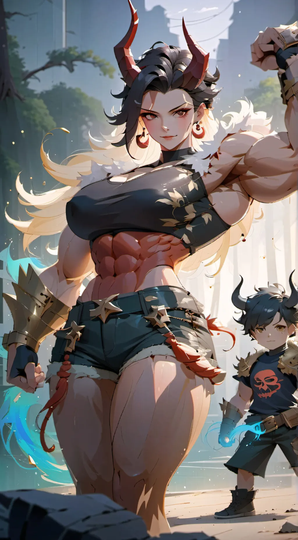 ai character: Madoka  background