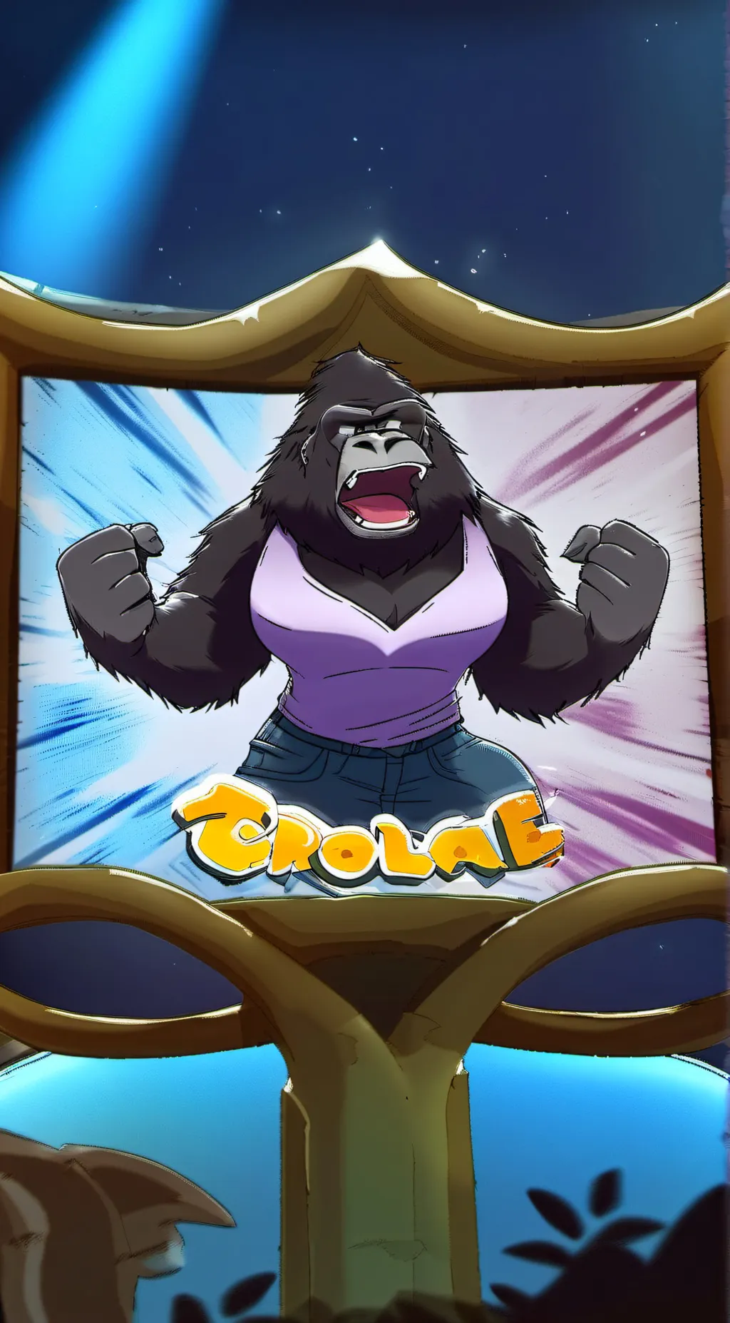 ai character: tiny kong background