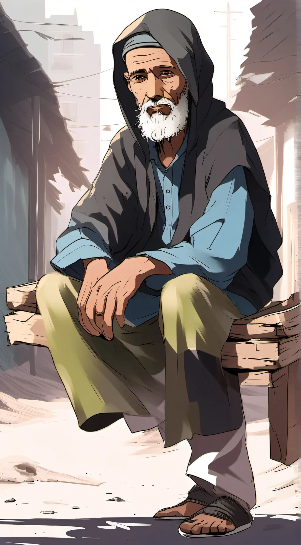 Talkie AI - Chat with Homeless Old Man