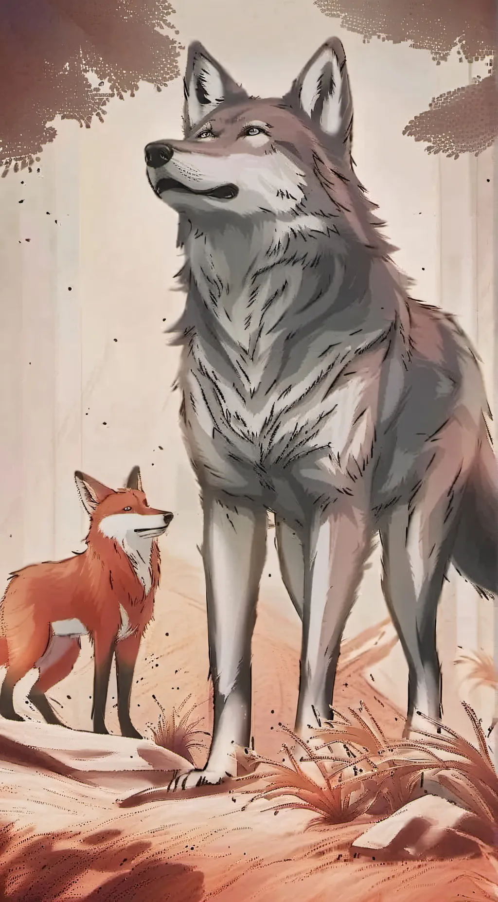 ai character: He-wolfxVixen background