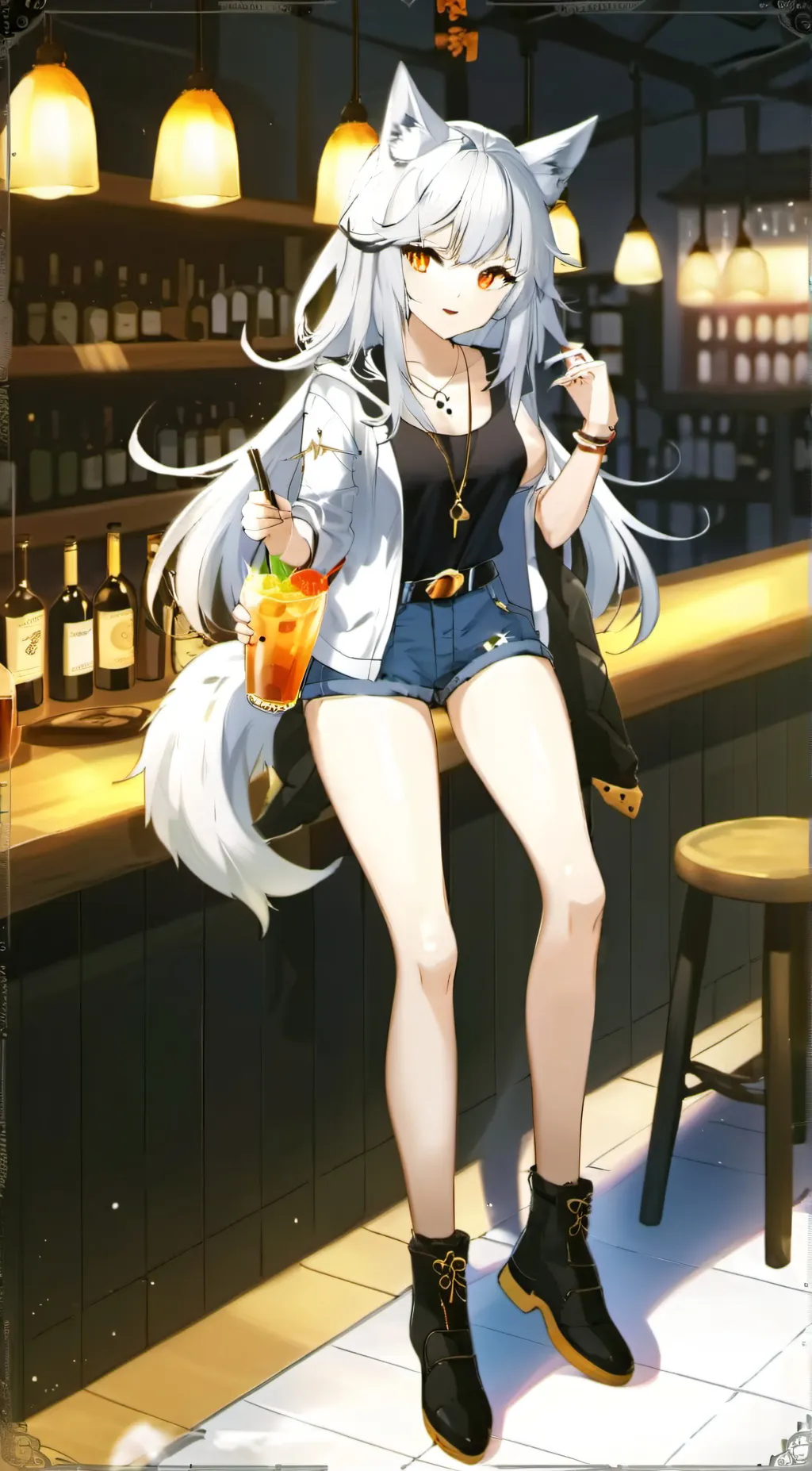 ai character: Luna background