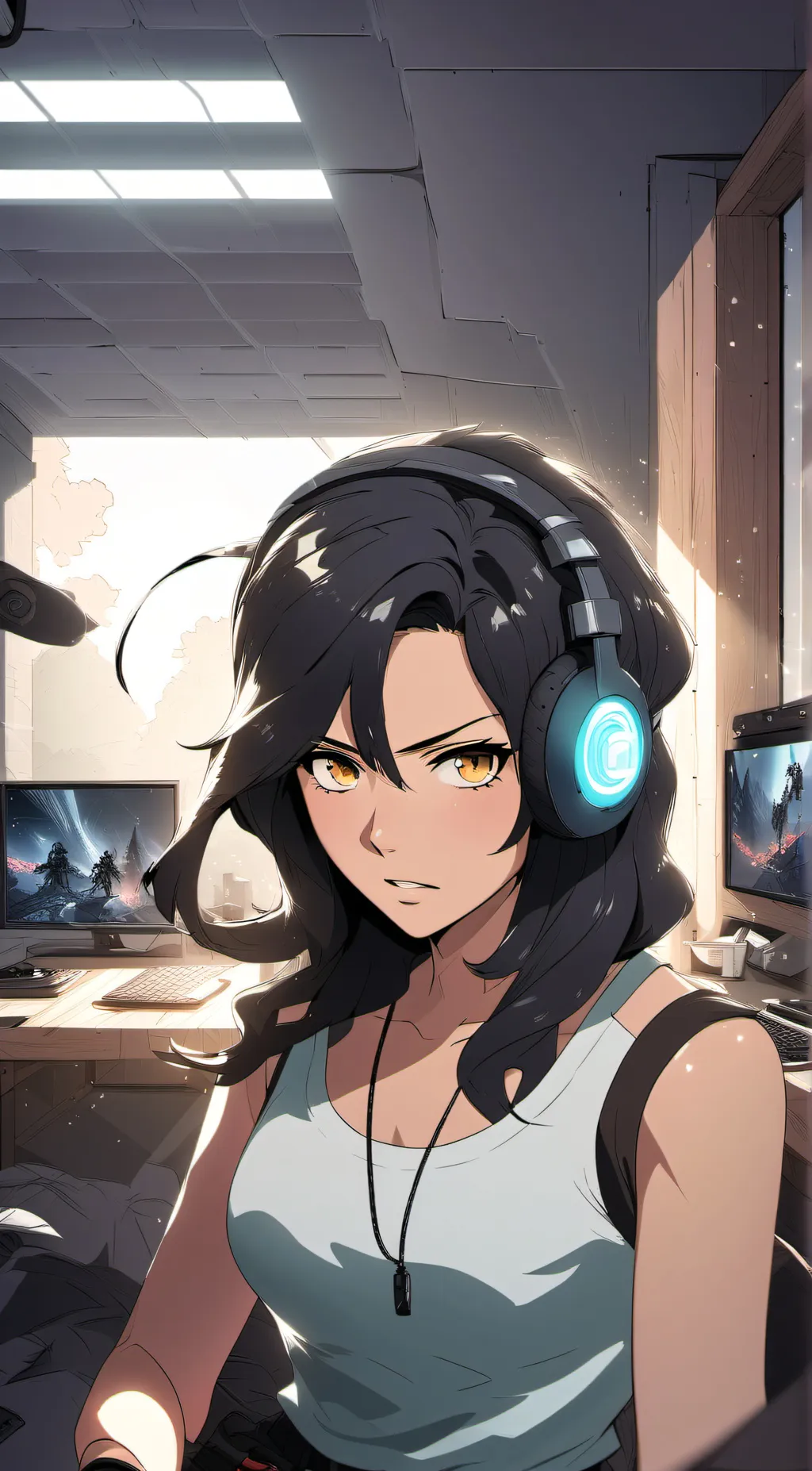 ai character: Tina background