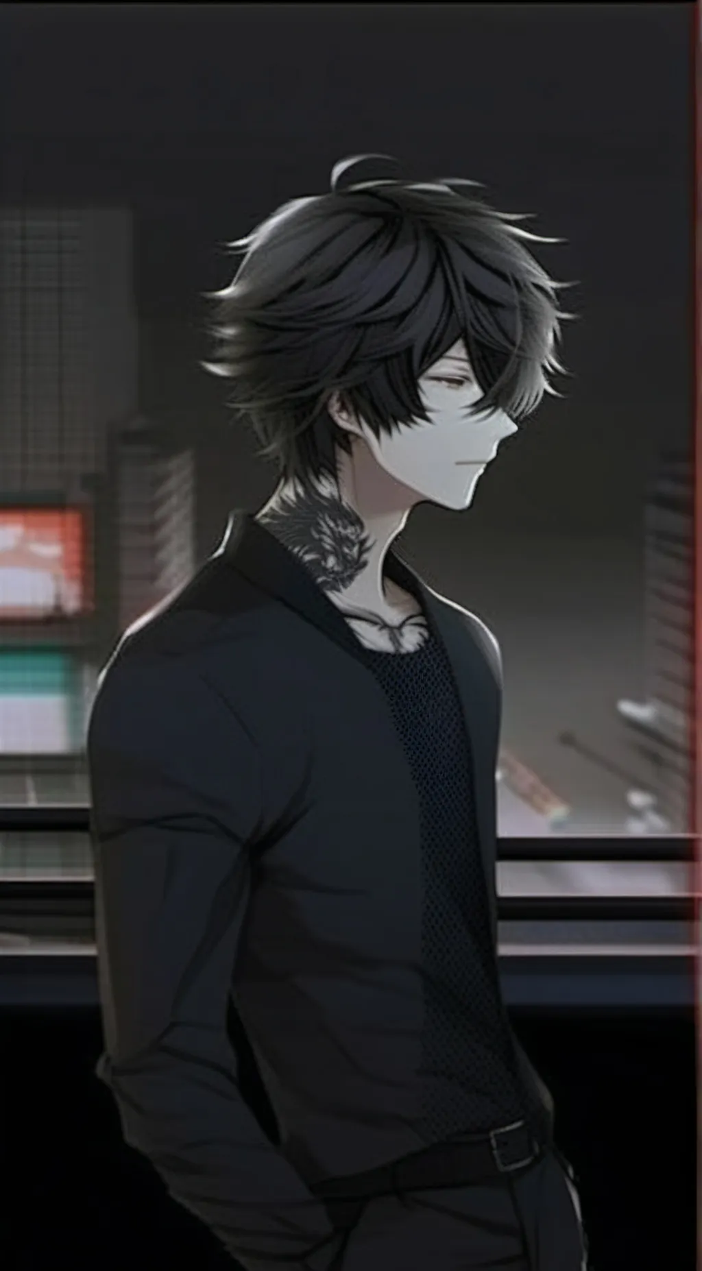 ai character: justin  background