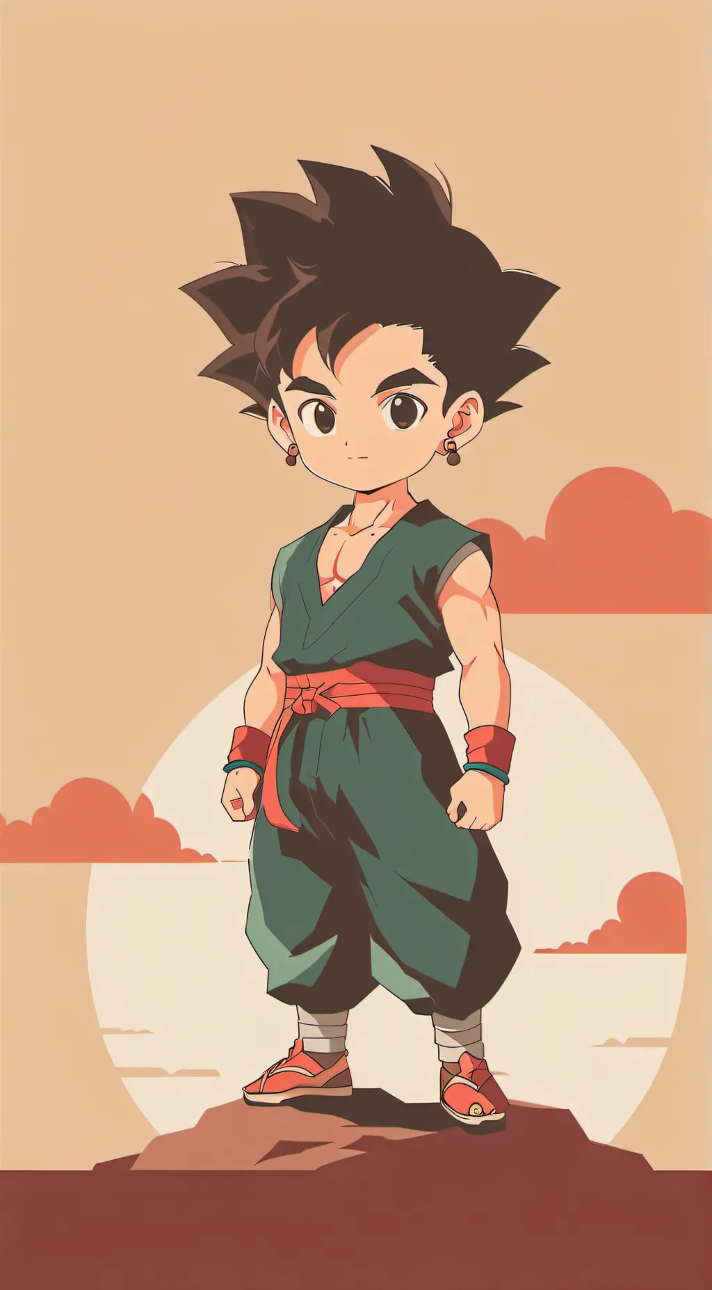 ai character:  6 year old Gohan  background