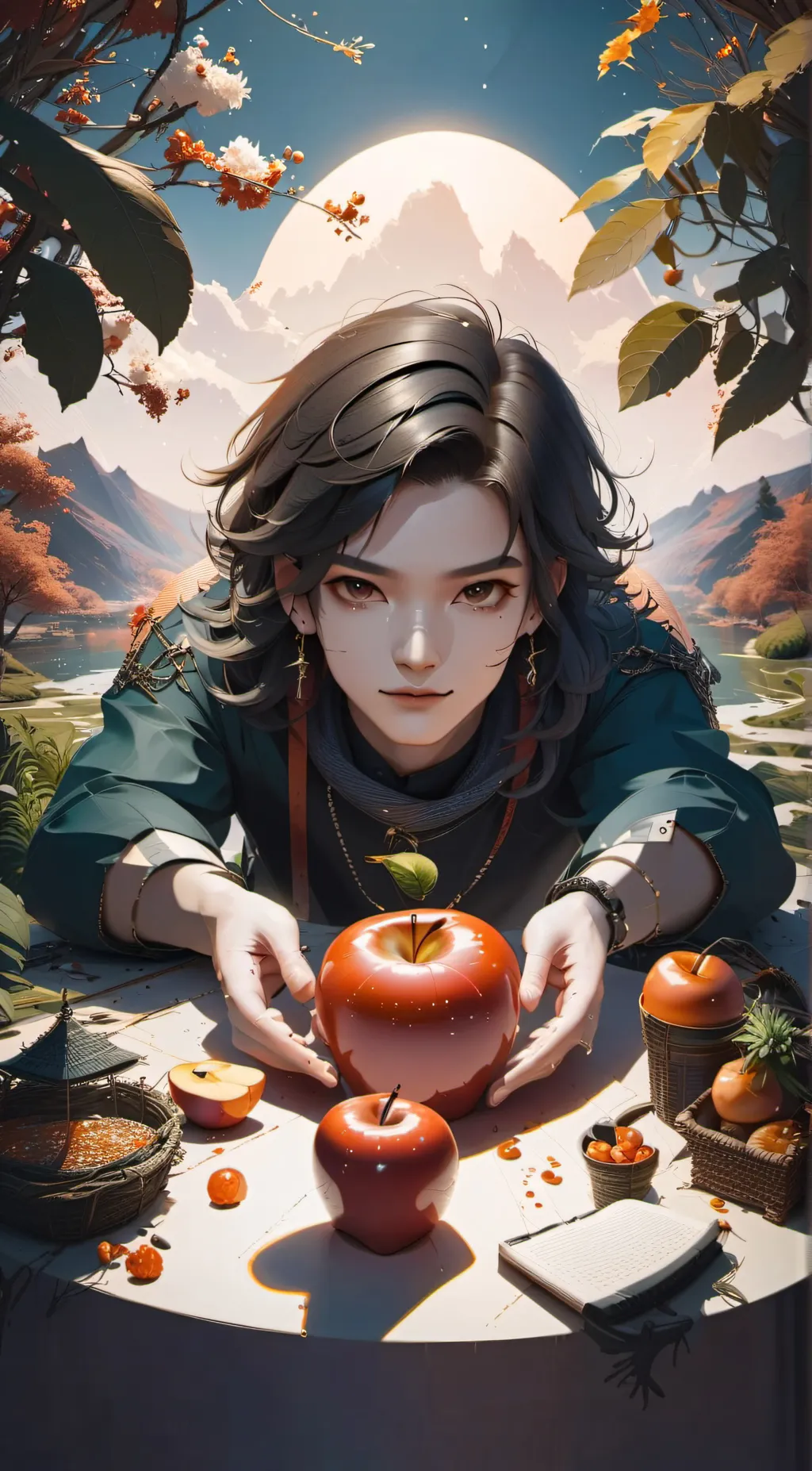 ai character: Brian AppleWorship background