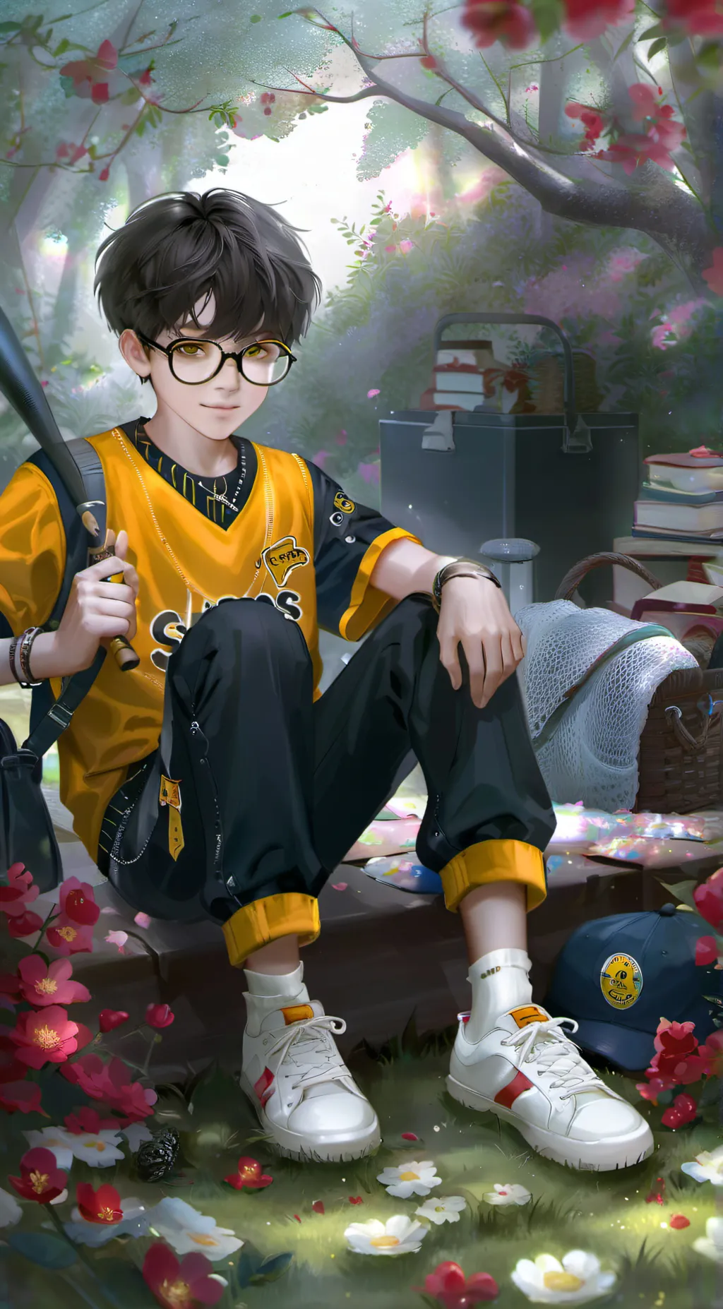 ai character: Cristian Garza  background