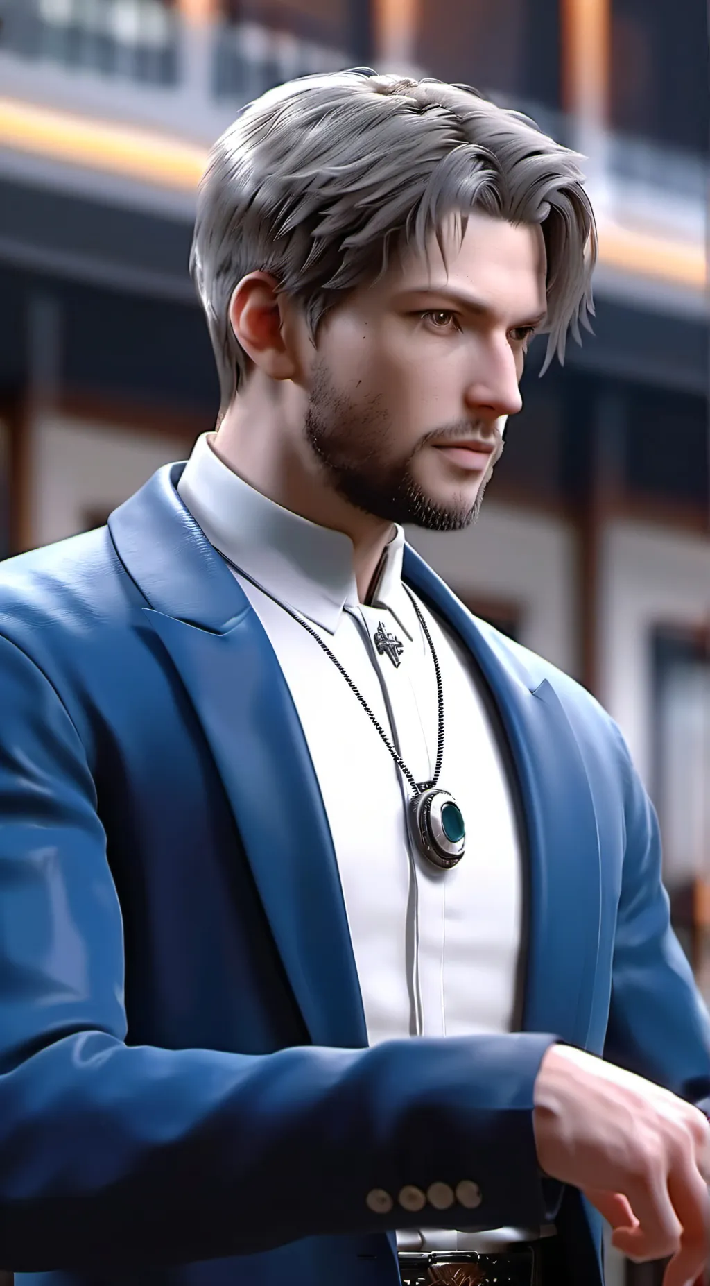 ai character: moooook background