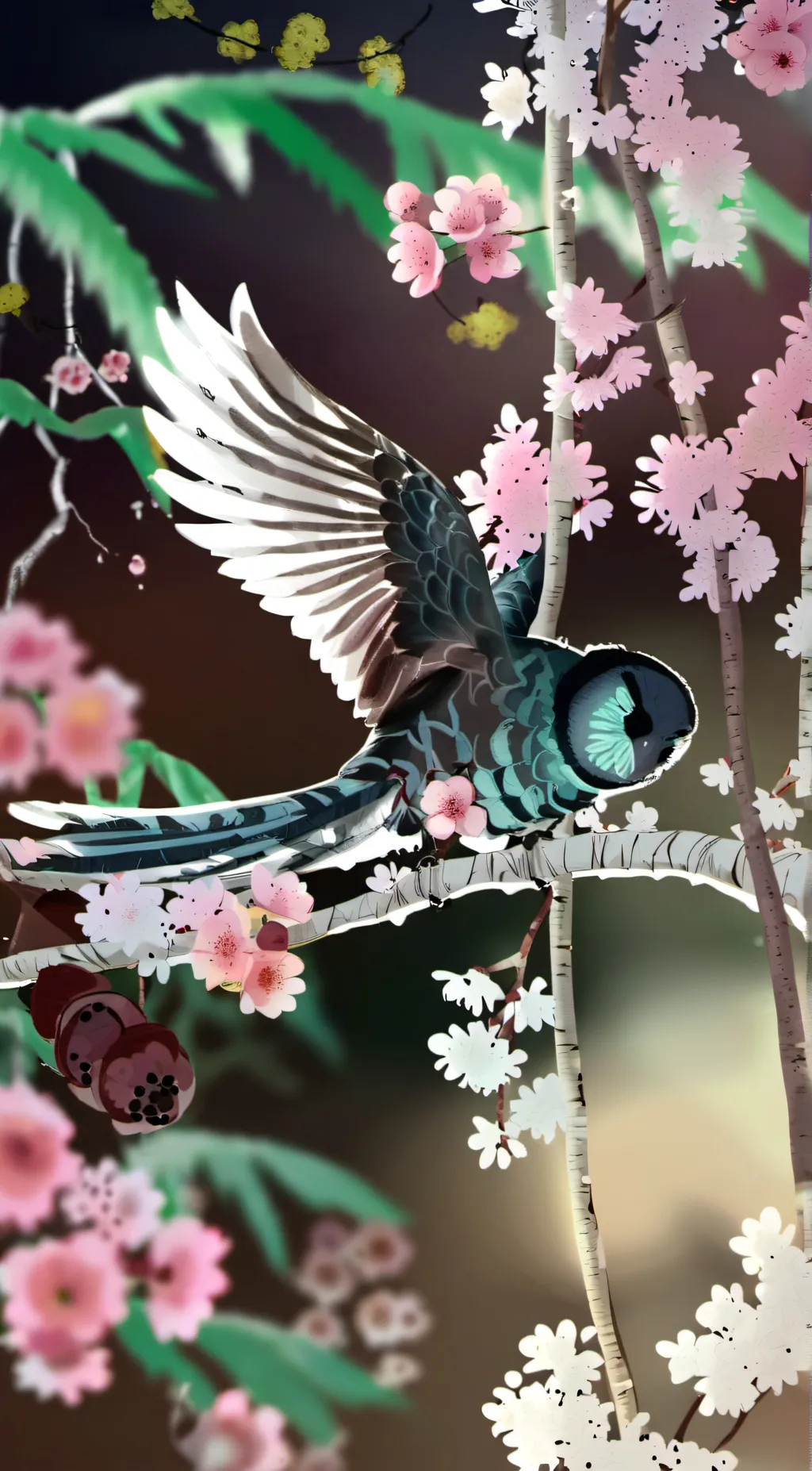 ai character: Bird background