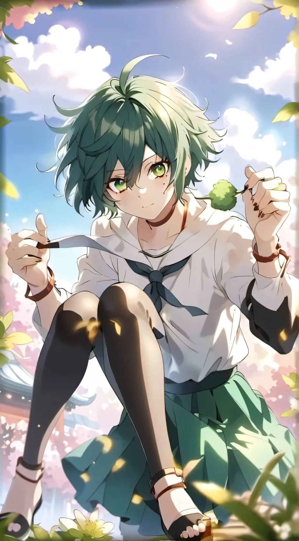 ai character: Fem Deku background