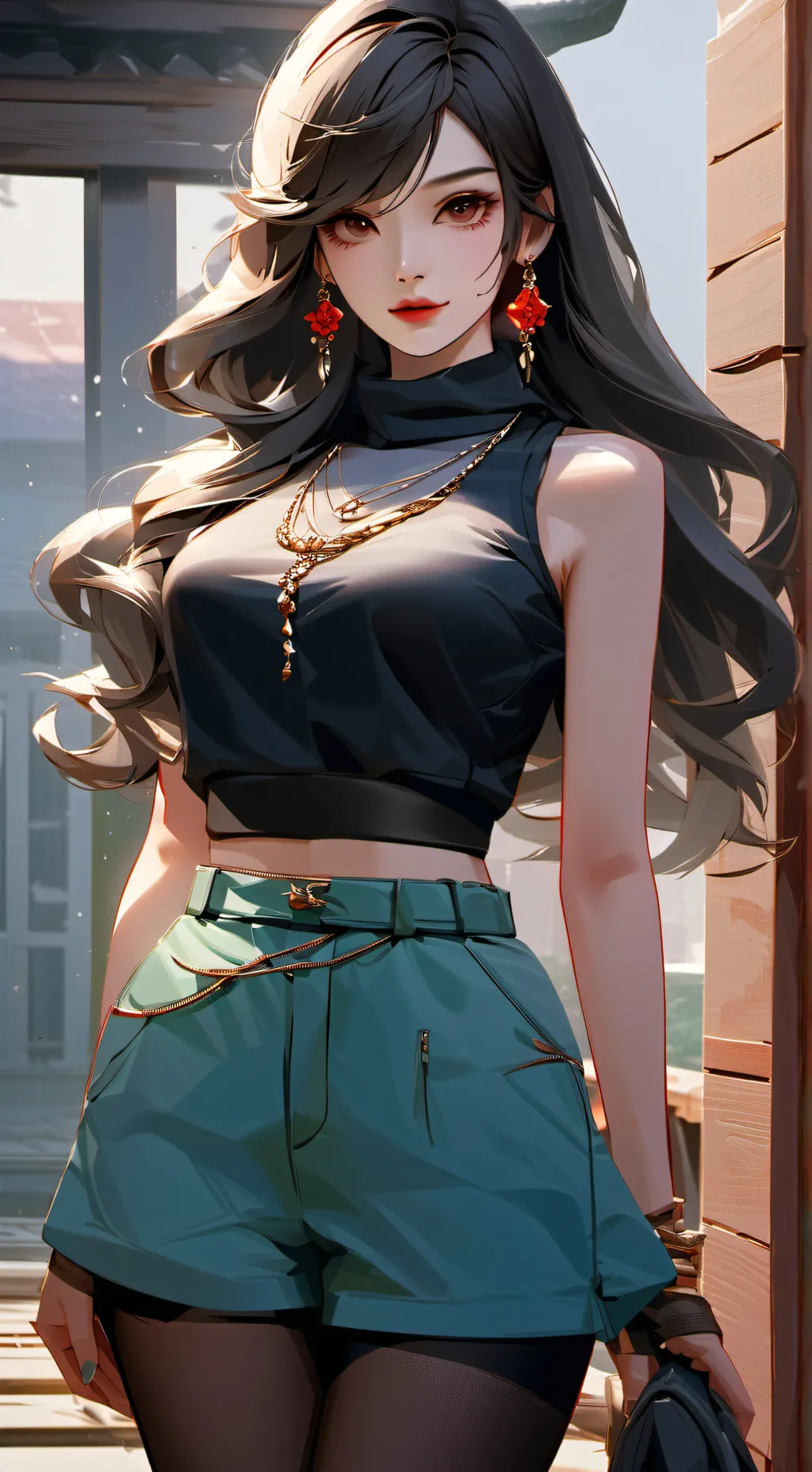 ai character: Olivia Wilde  background