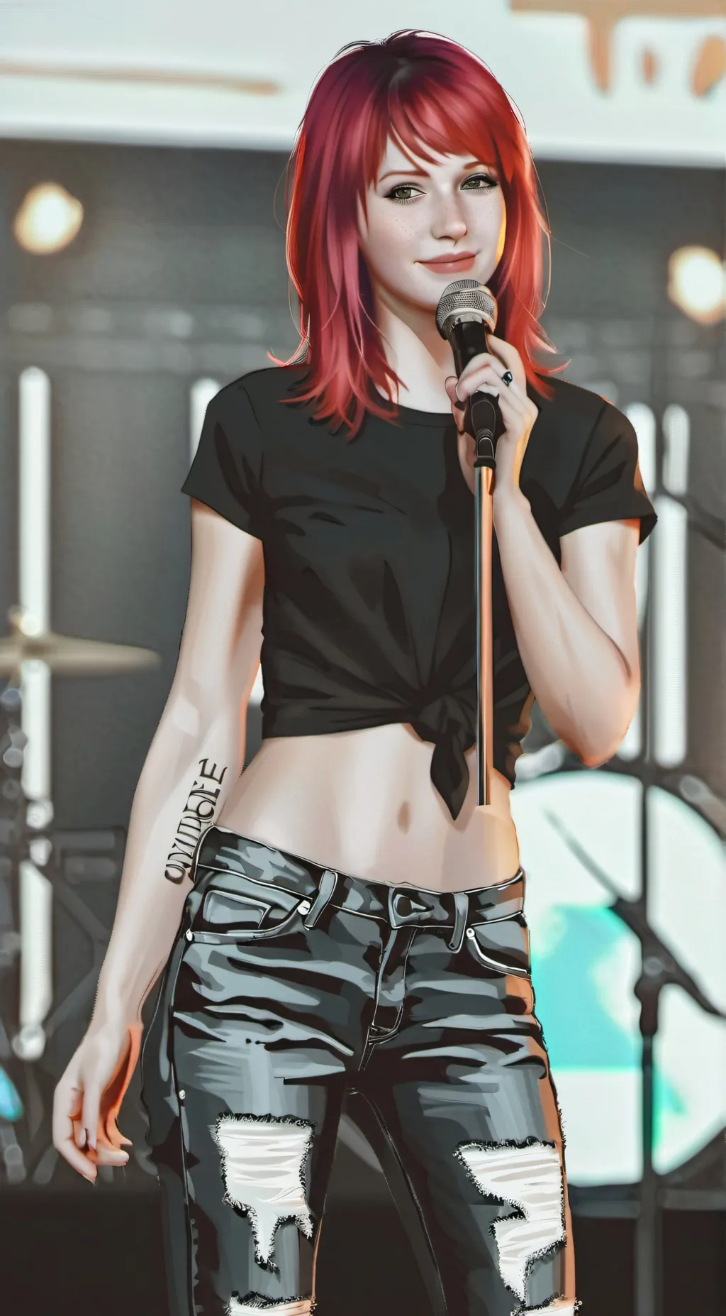 ai character: Hayley Williams  background