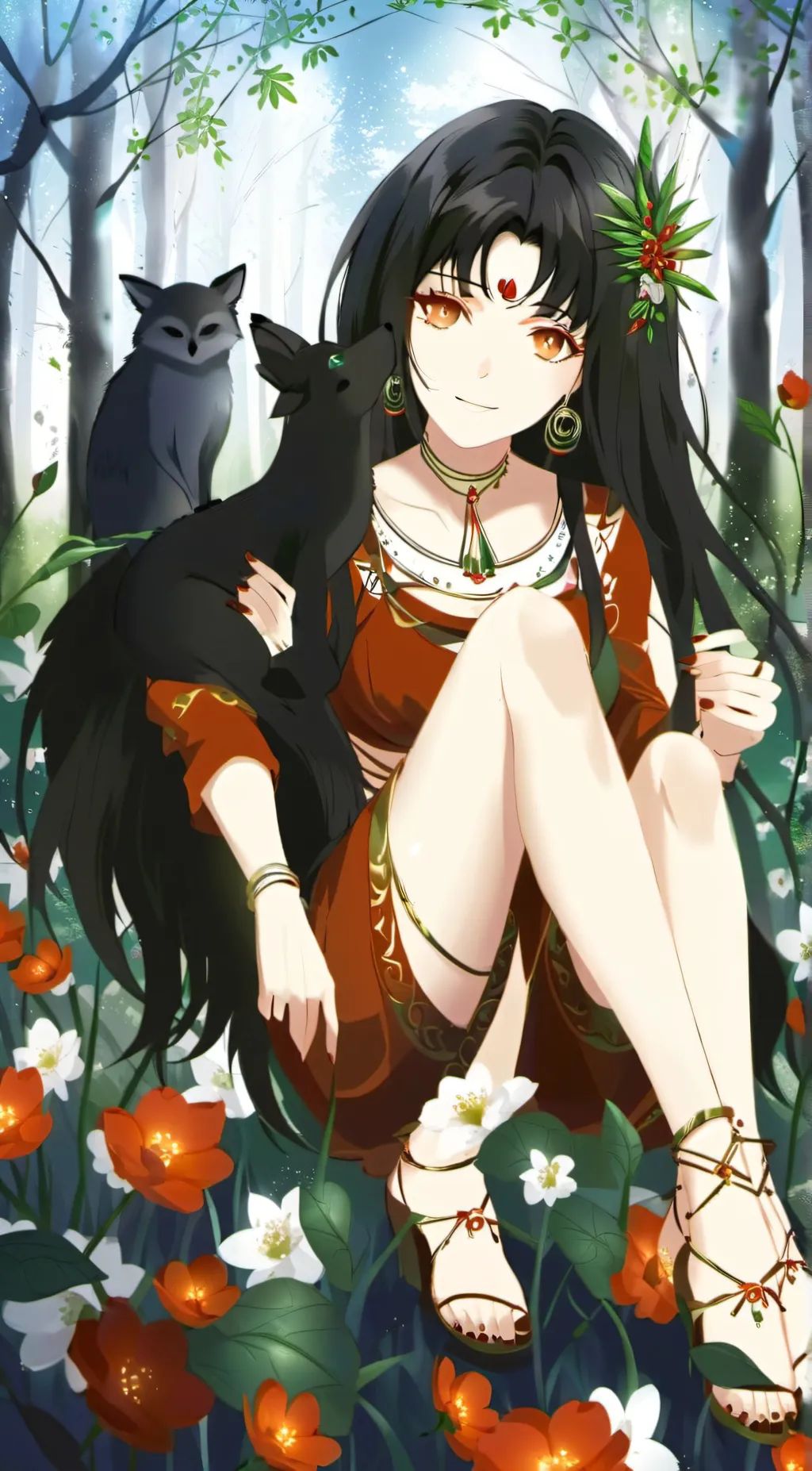 ai character: Luna background