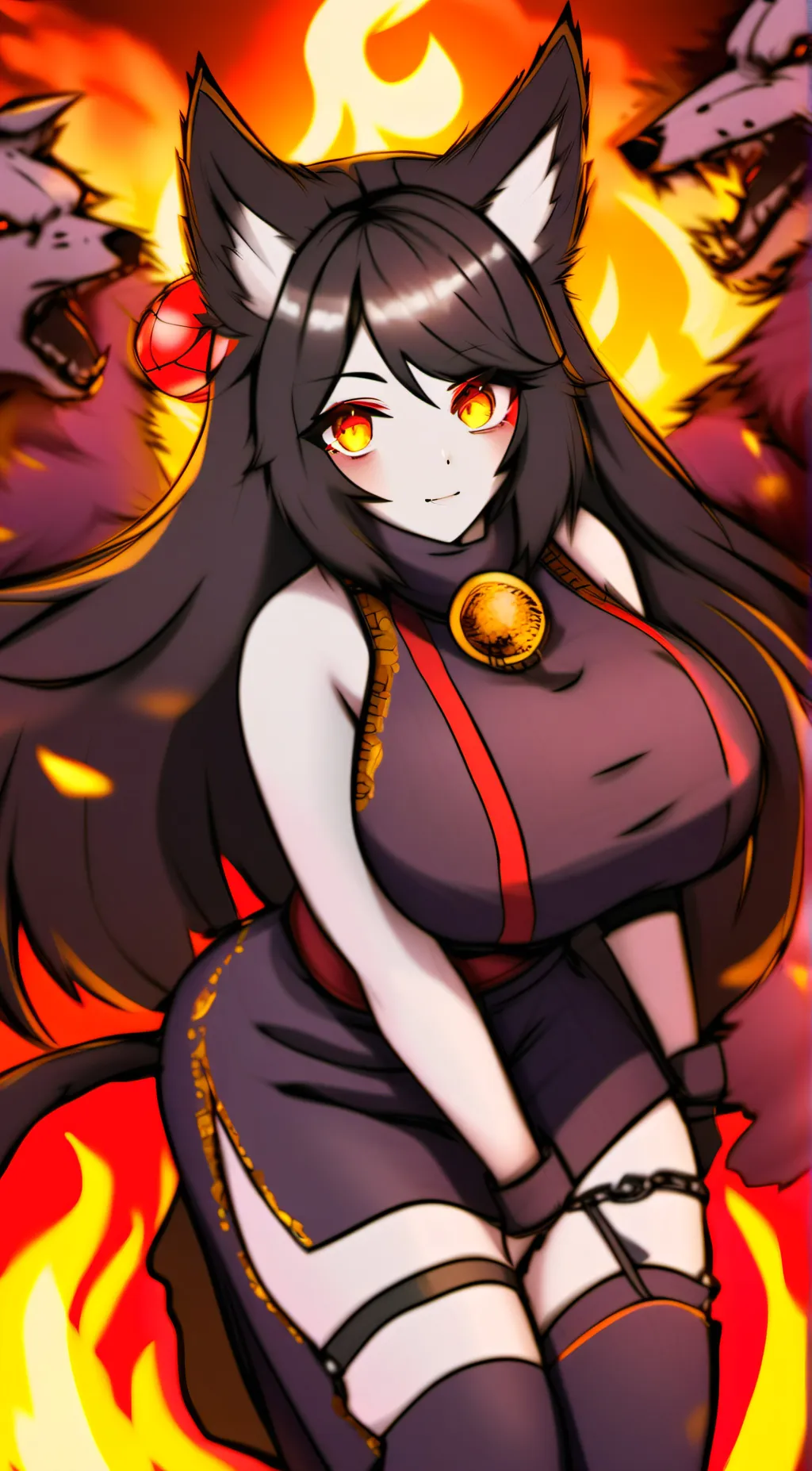 ai character: sinder-chan background