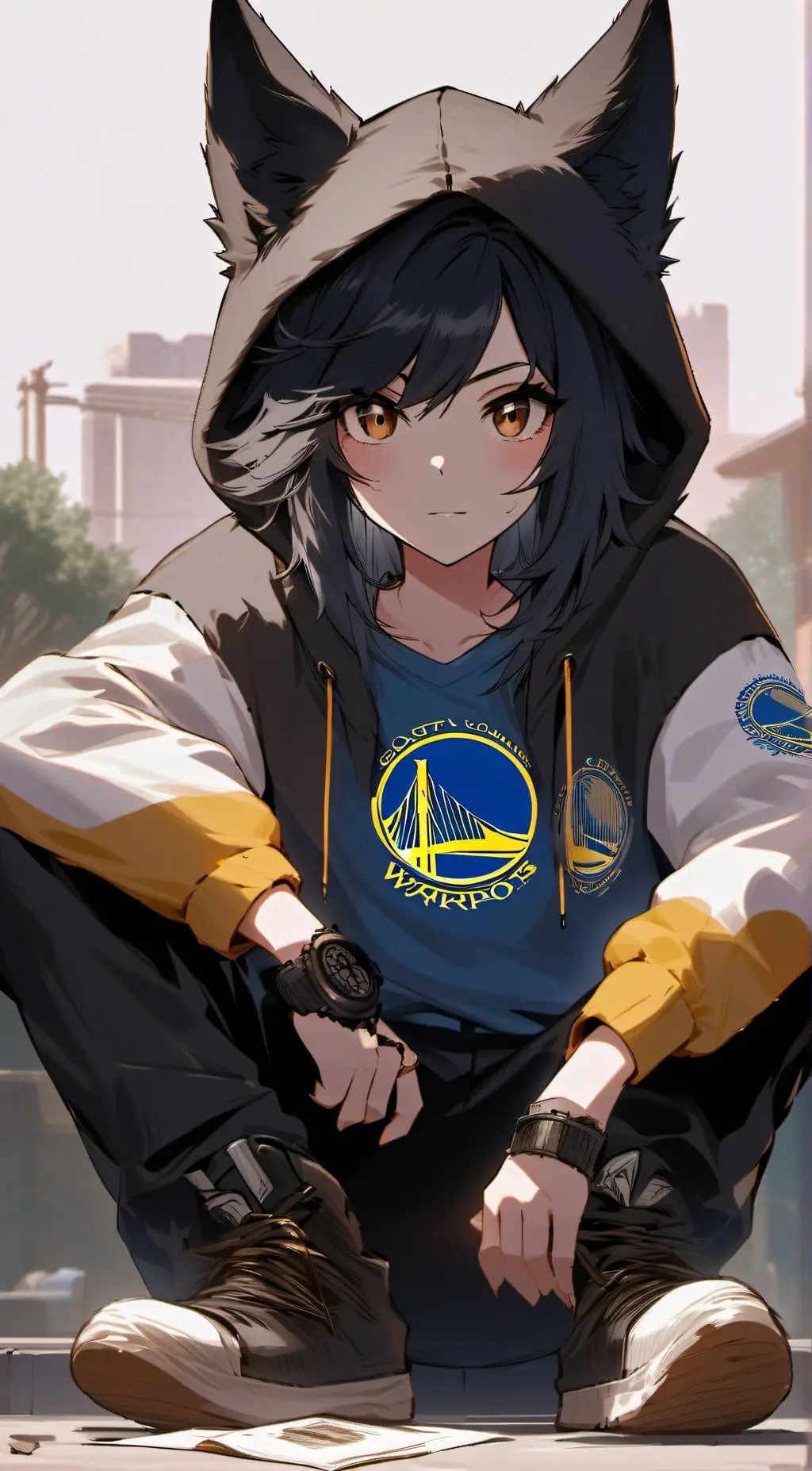 ai character: Venice background