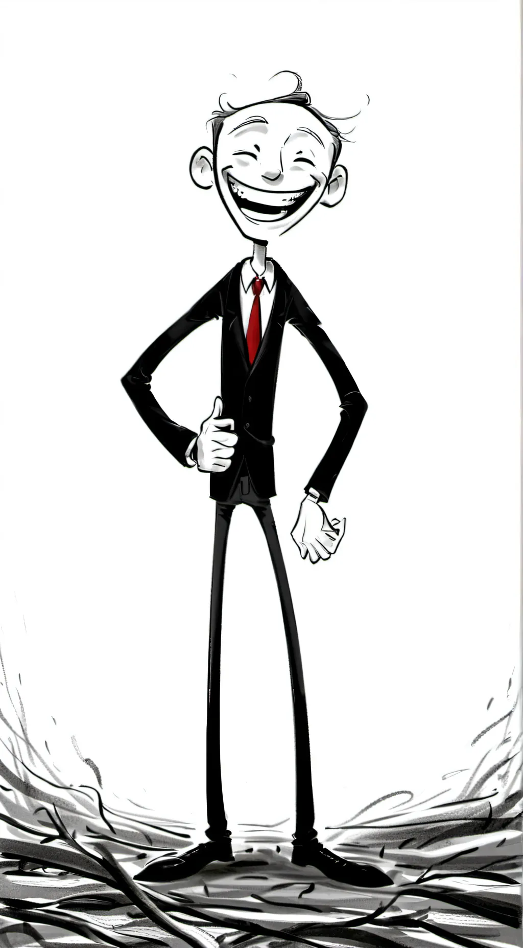 ai character: Trollface background