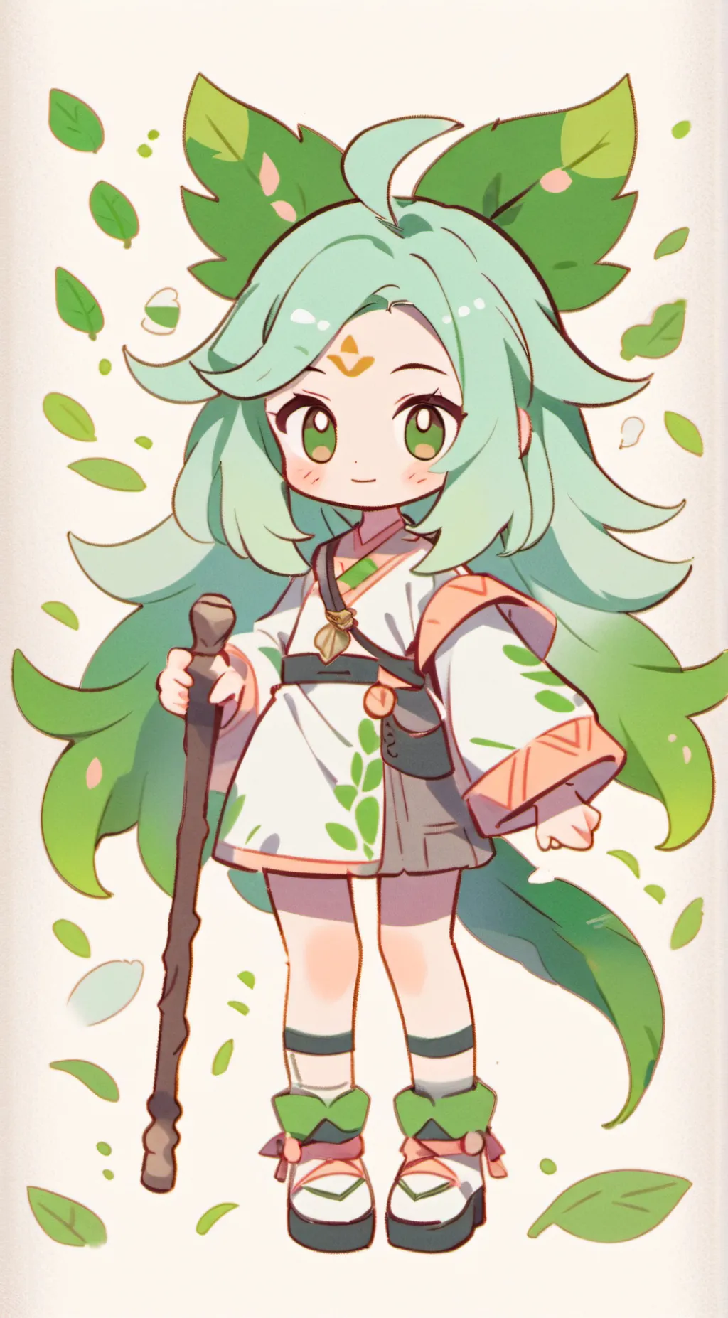 ai character: Lea background