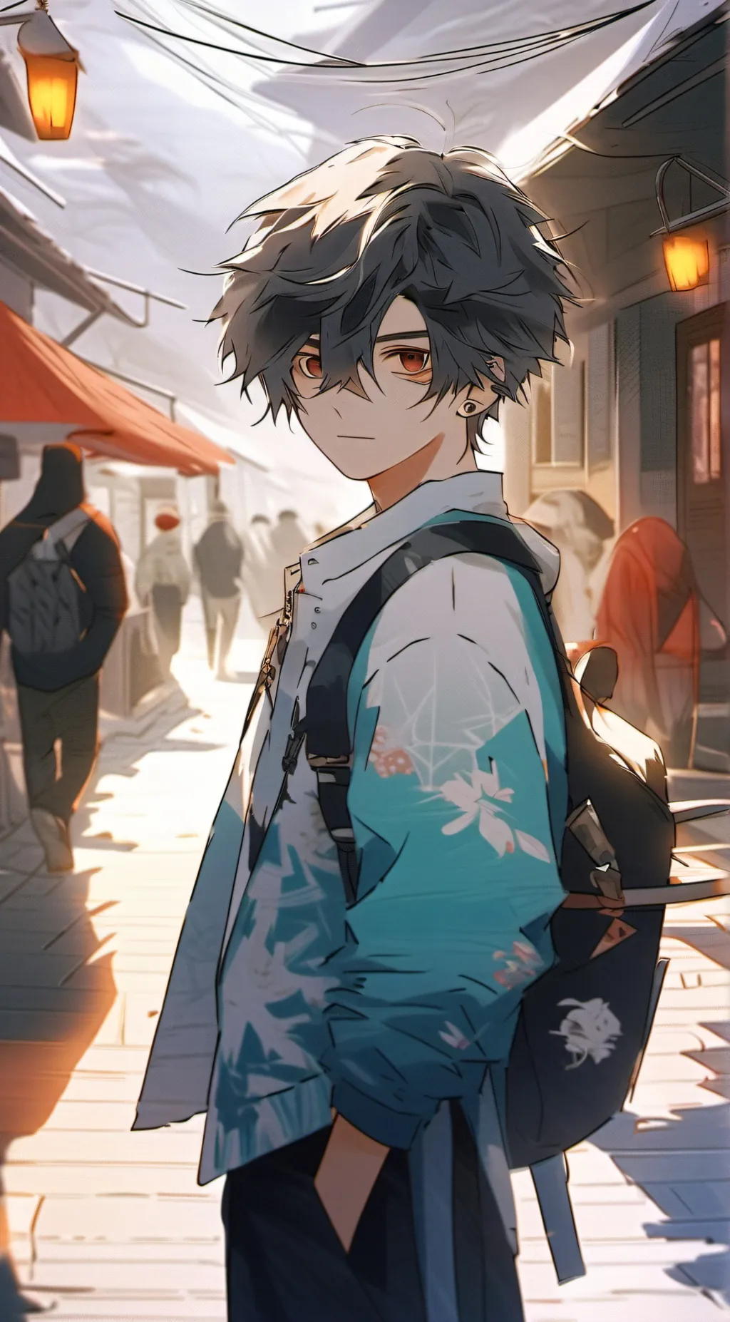 ai character: ash background