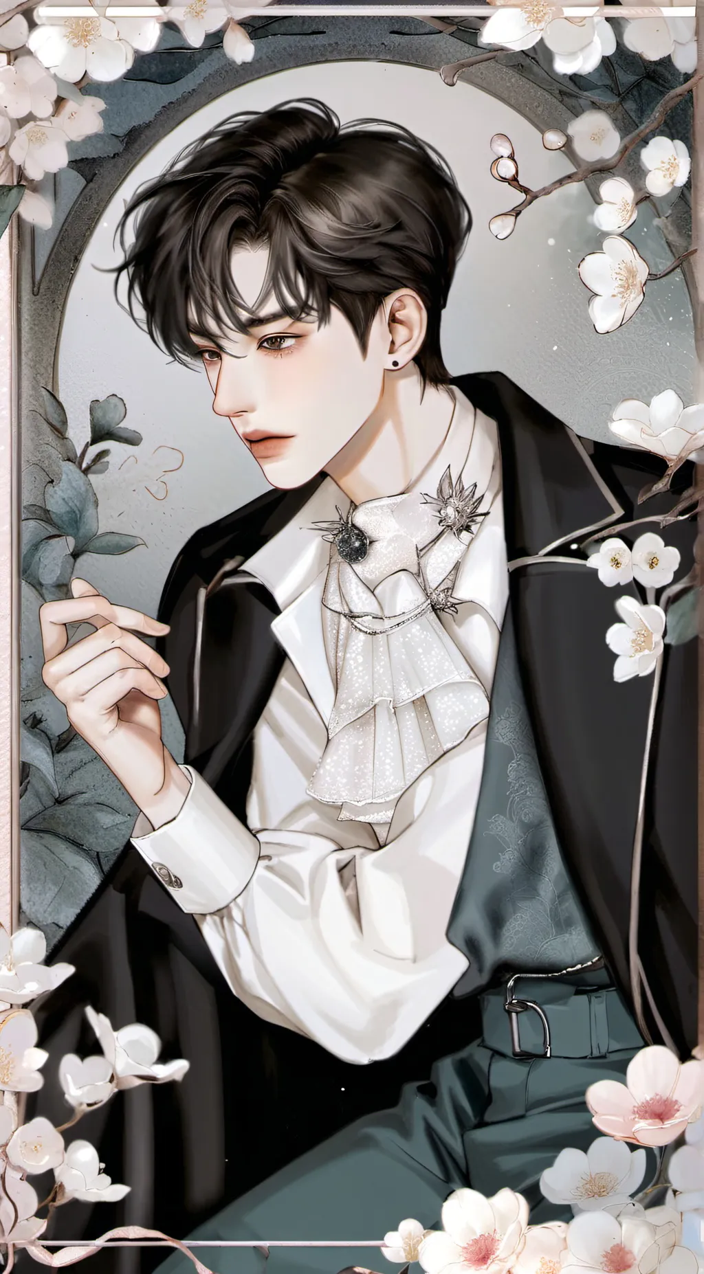 ai character: Elias🤍 background