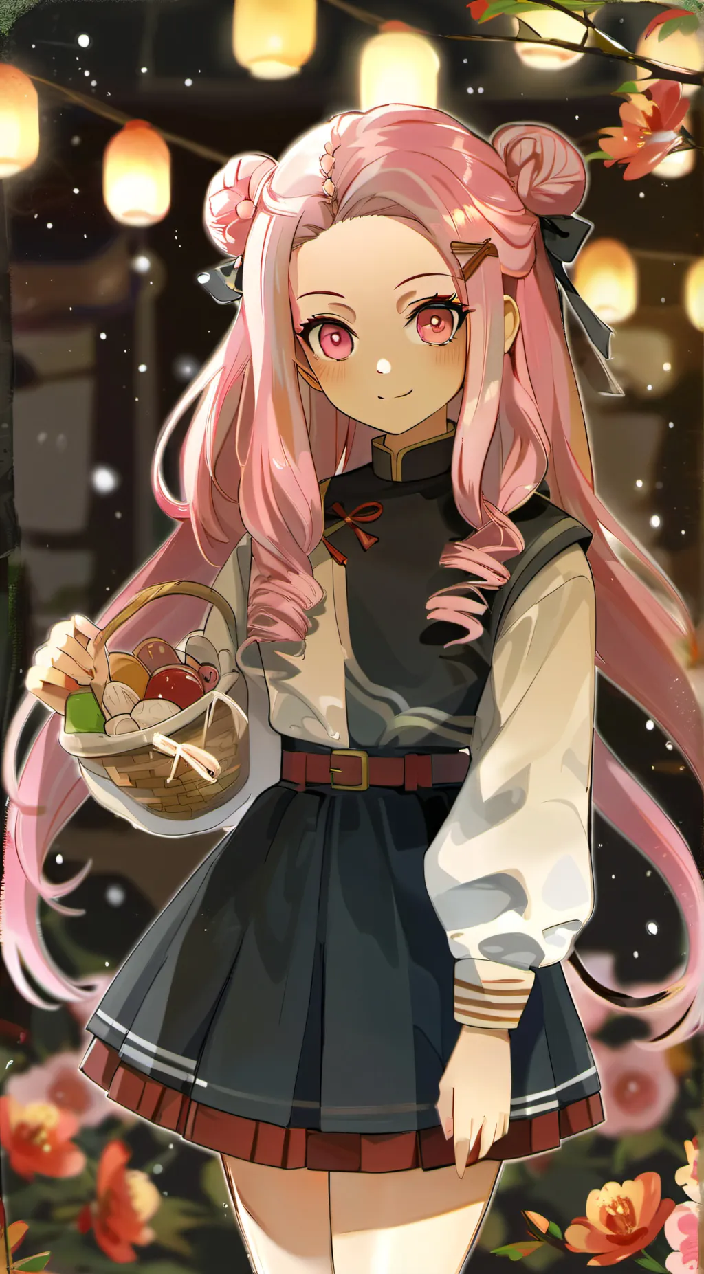 ai character: Mitsuri Kanroji  background