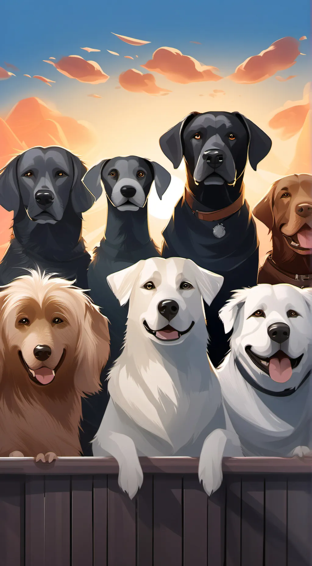 ai character: dogday background