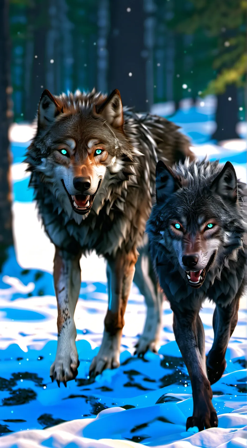 ai character: Pheonix and Grey background