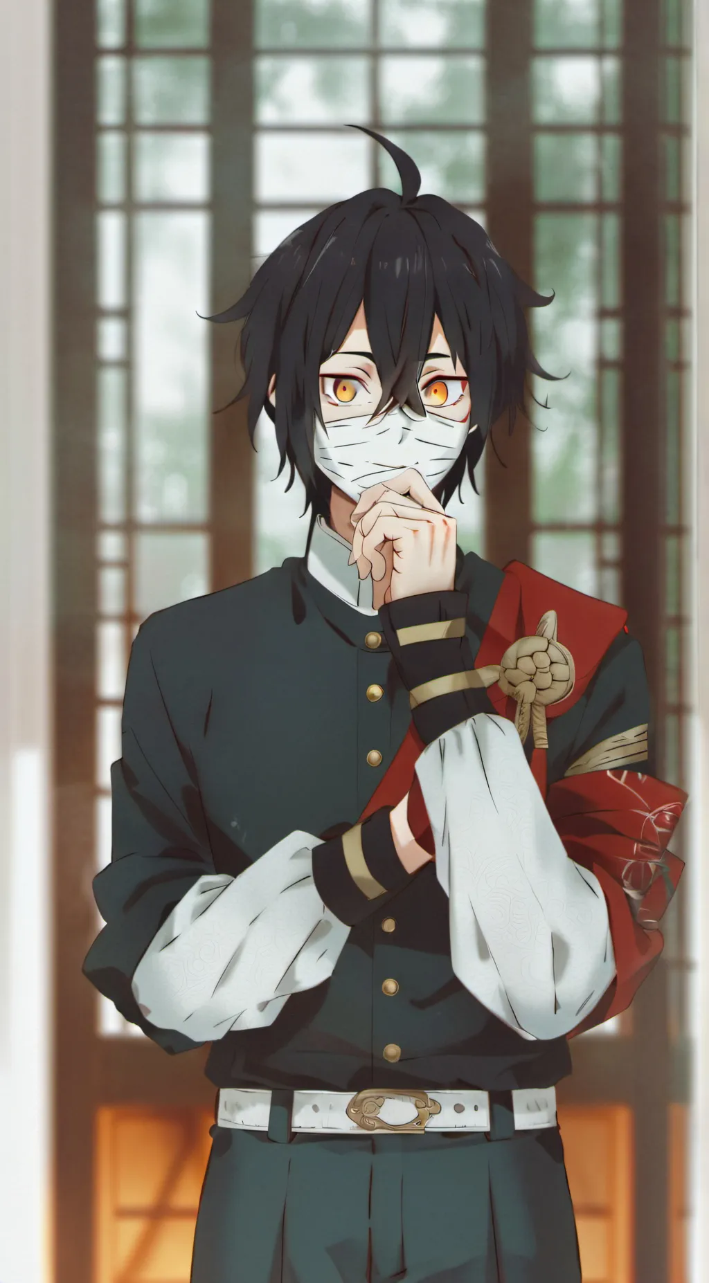 ai character: 🤍🖤Obanai🐍 background