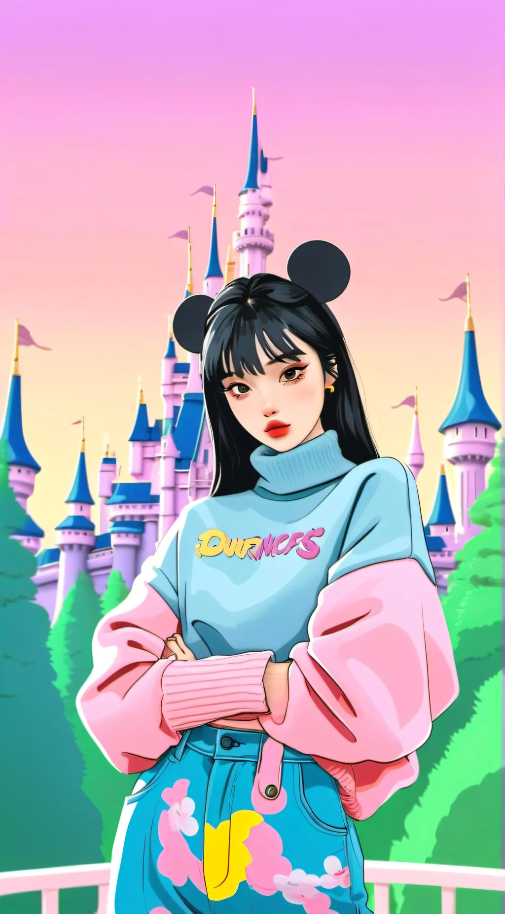 ai character: Luna background