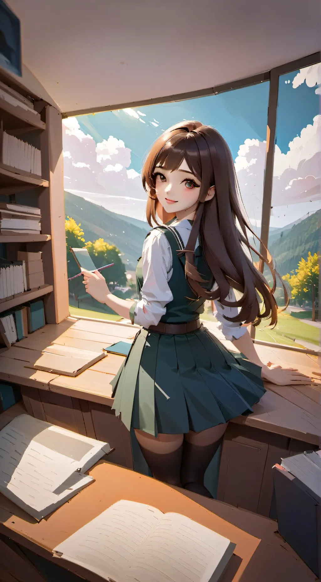 ai character: nova. background