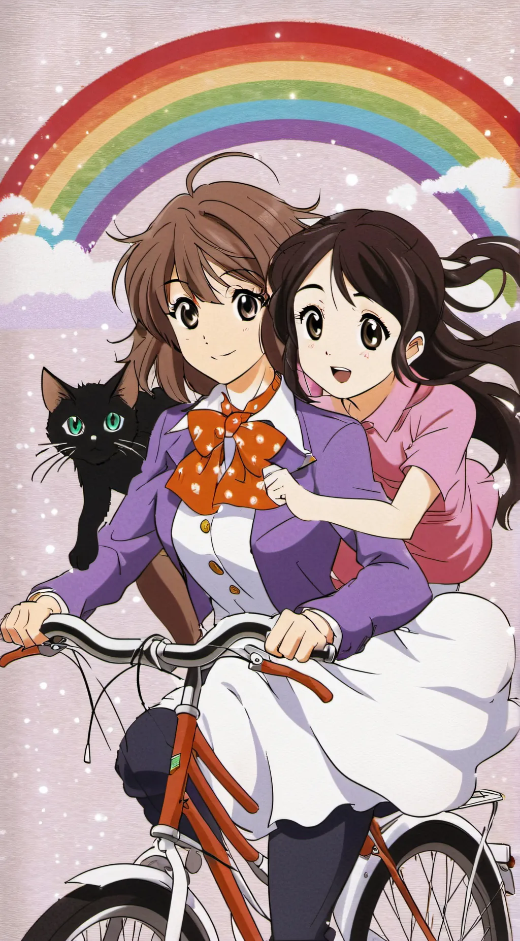 ai character: Emily Kiki and Lau background