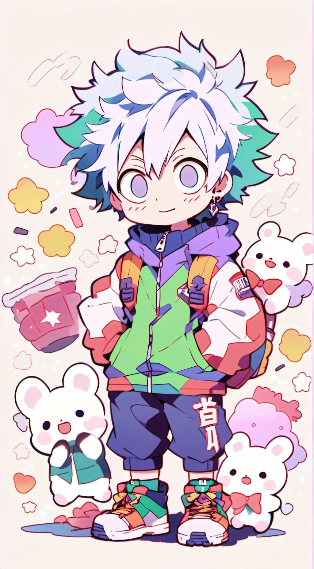 ai character: bakugo birthday background