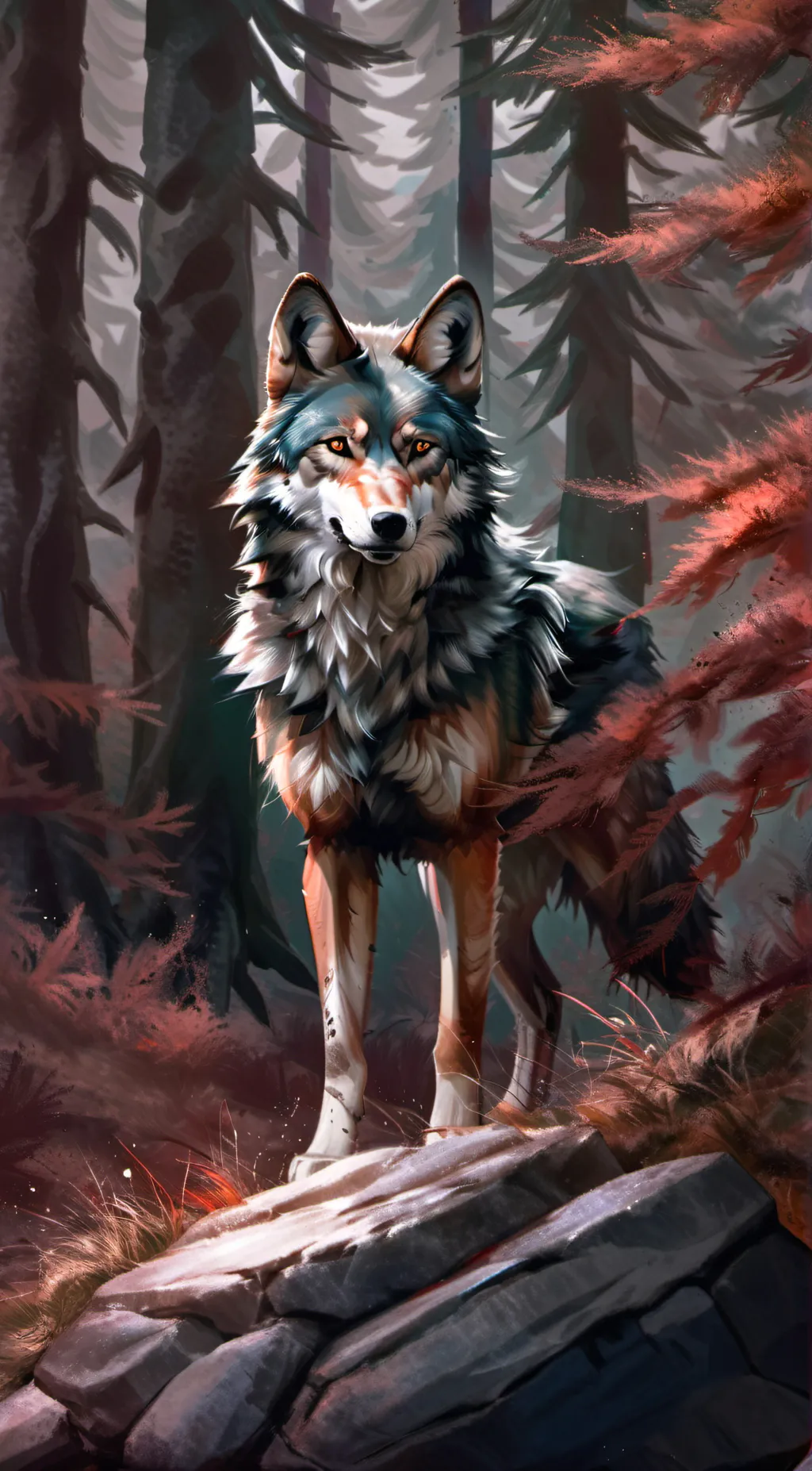 ai character: >◇Autumn◇< background