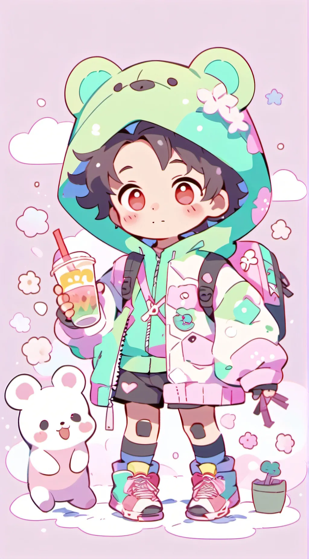 ai character: Kenny  background