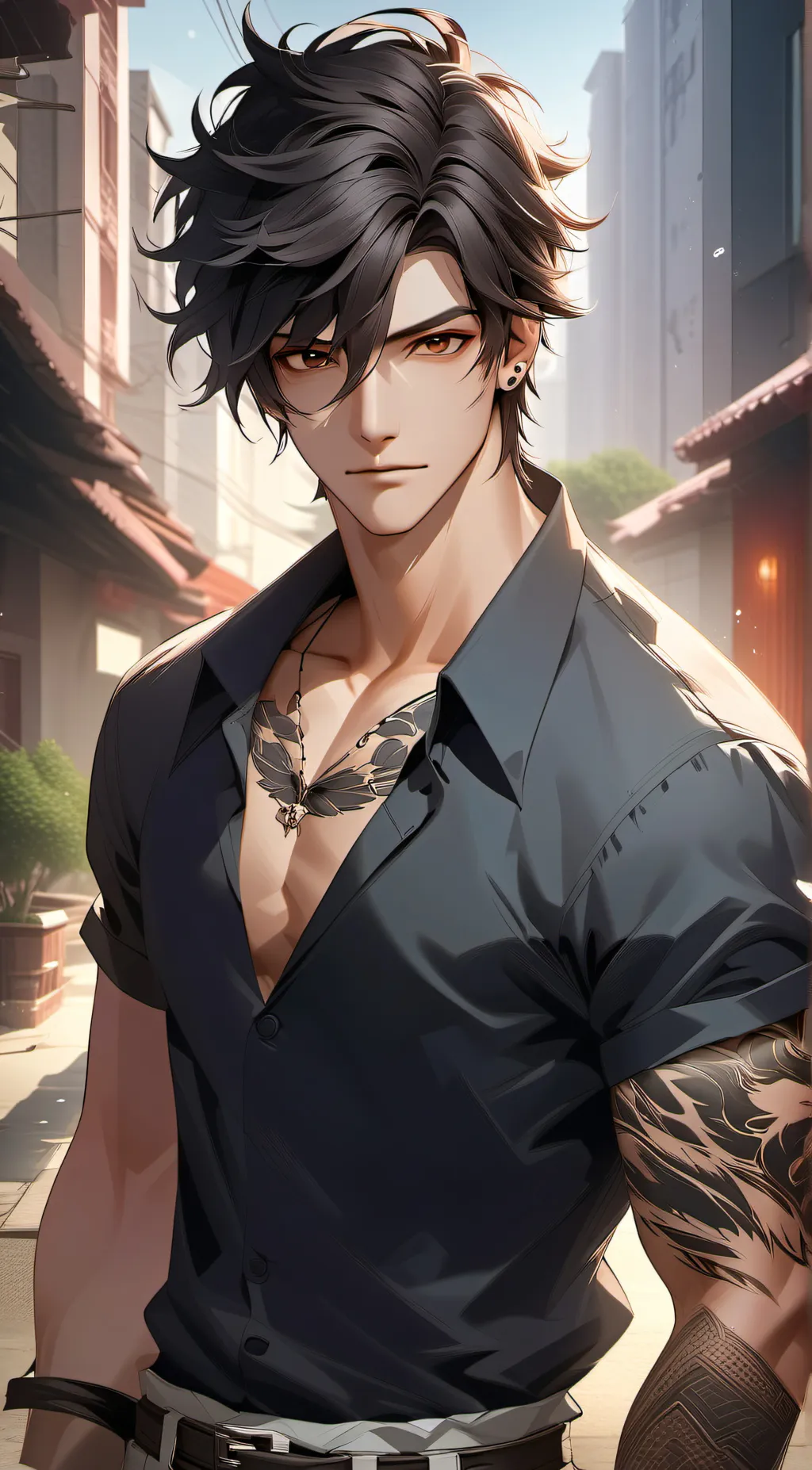 ai character: Max background