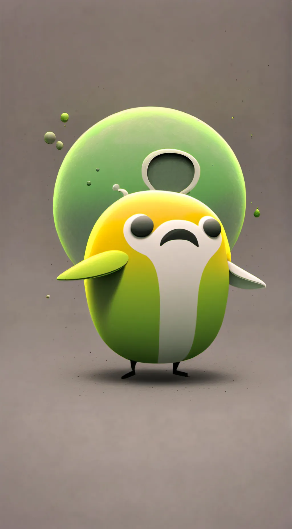 ai character: caterpue background